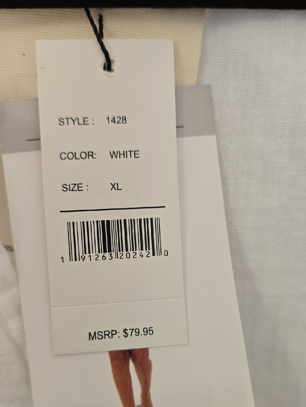 White Sleeveless Tie-Front Peplum Top  And Short Set Sz Xl Nwt - Picture 5 of 7